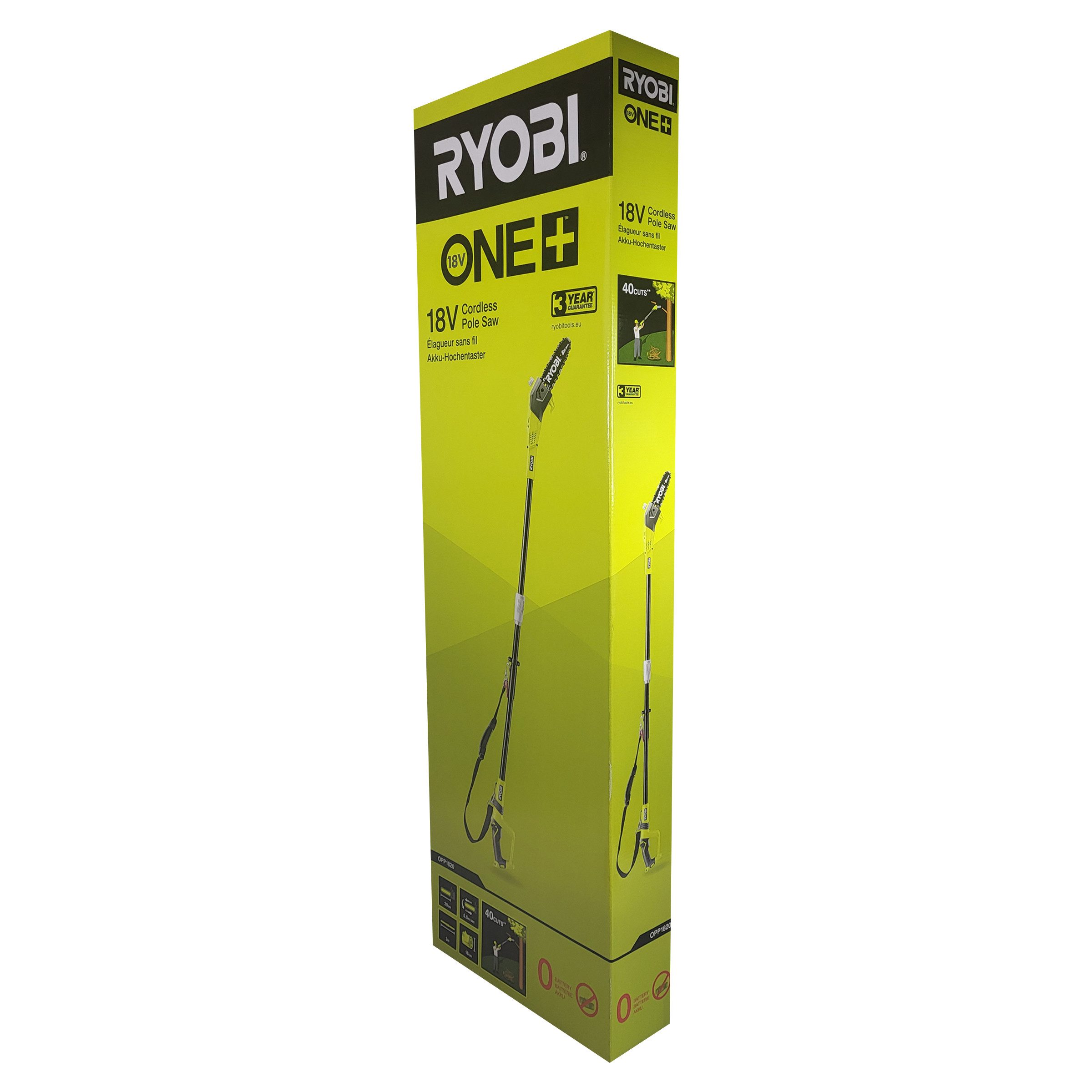 RYOBI Akku-Hochentaster Ryobi OPP1820 ONE+ Akku-Hochentaster 18V Teleskop-Astsäge 20cm, (1 St)