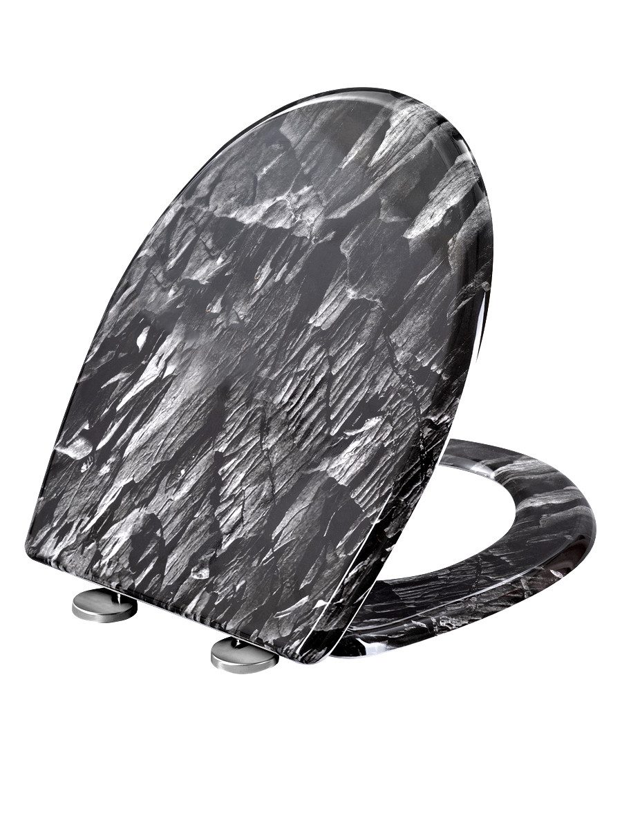 Woltu WC-Sitz (1-St), Toilettendeckel mit Absenkautomatik, 175 kg belastbar günstig online kaufen