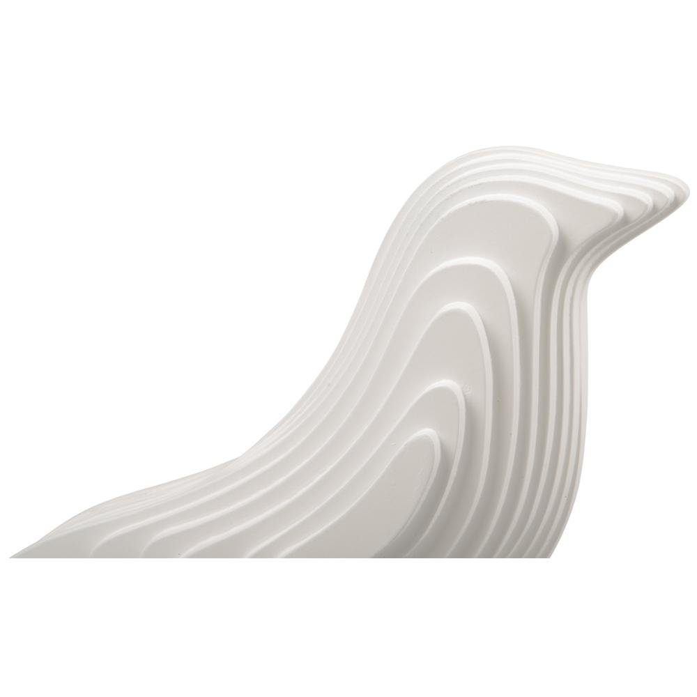 Present Time Dekoobjekt Dekofigur Statue Silouette Bird MDF Weiß (S)