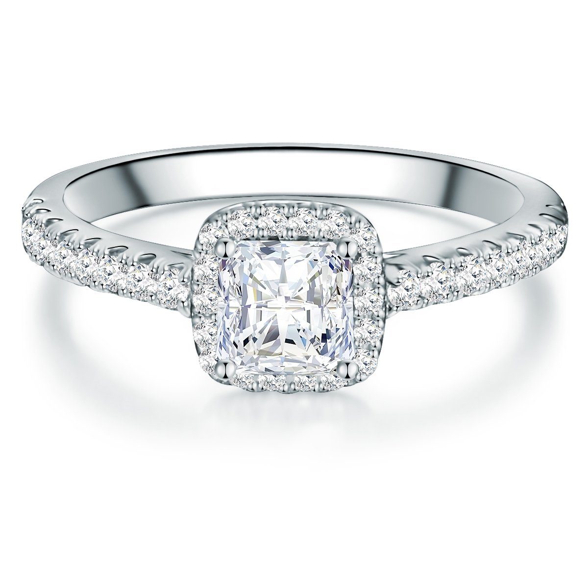 Trilani Silberring Verlobungsring aus 925 Sterling günstig online kaufen