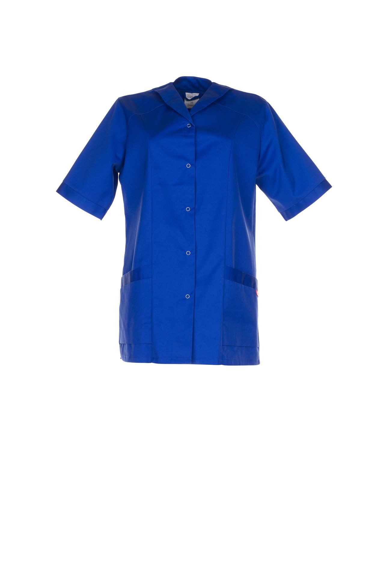 Planam Arbeitsjacke PLANAM Damen Kasack DAMEN Revers Kurzarm Kornblumenblau