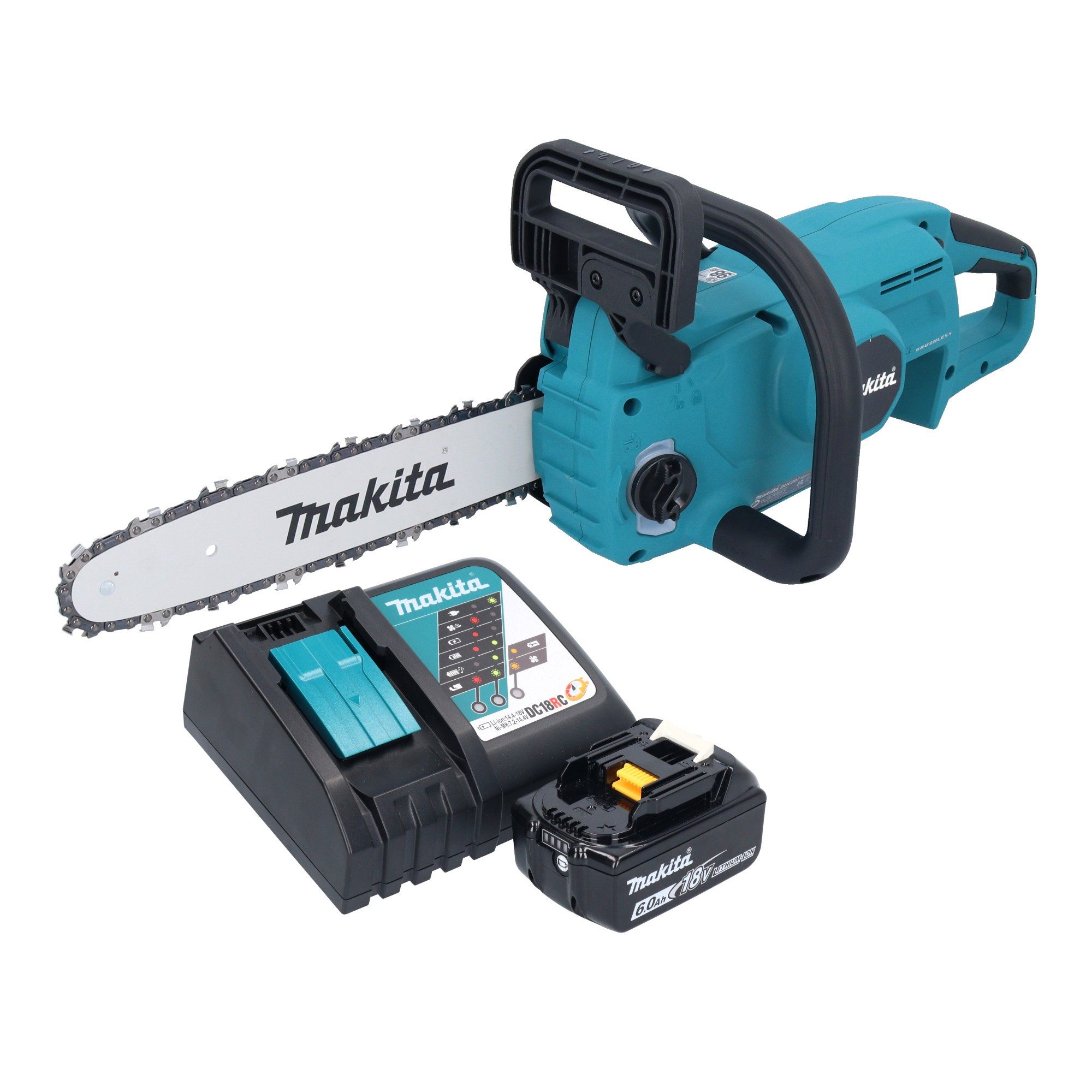Makita Akku-Kettensäge DUC 307 RGX3 18 V 30 cm Brushless + 1x Akku 6,0 Ah + Ladegerät