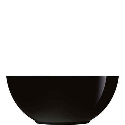 Luminarc Schüssel Diwali Black, Glas gehärtet, Schale 21cm 2.1 Liter Glas gehärtet Schwarz 1 Stück