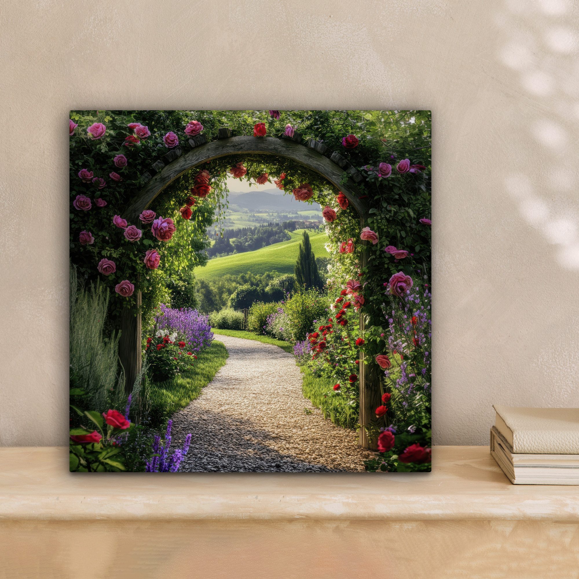 OneMillionCanvasses® Leinwandbild Durchschaubar - Gartenbogen - günstig online kaufen