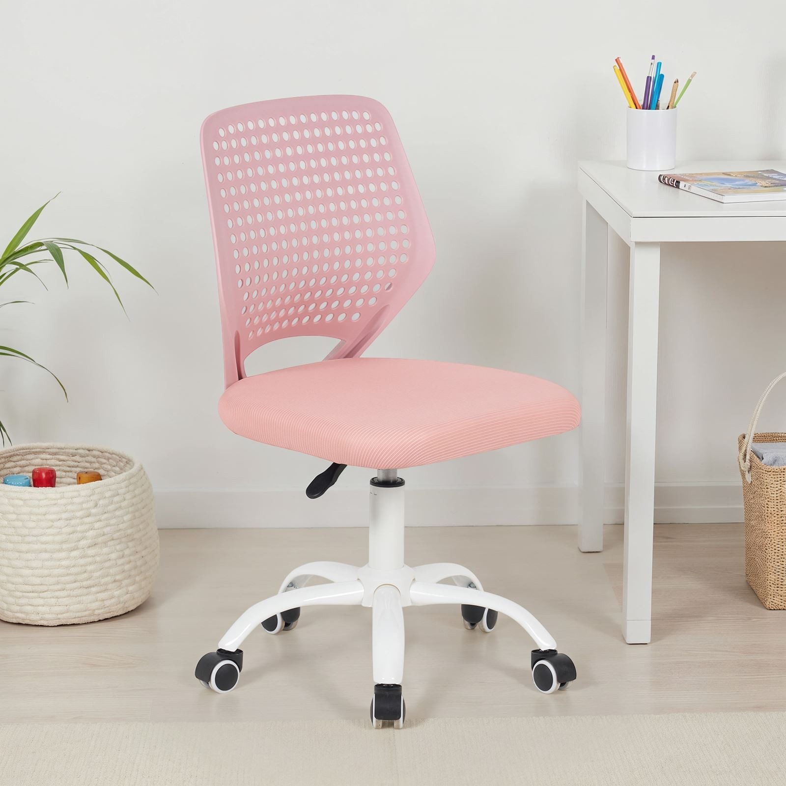 IDIMEX Drehstuhl JADE, Schreibtischstuhl für Kinder höhenverstellbar mit Ku günstig online kaufen