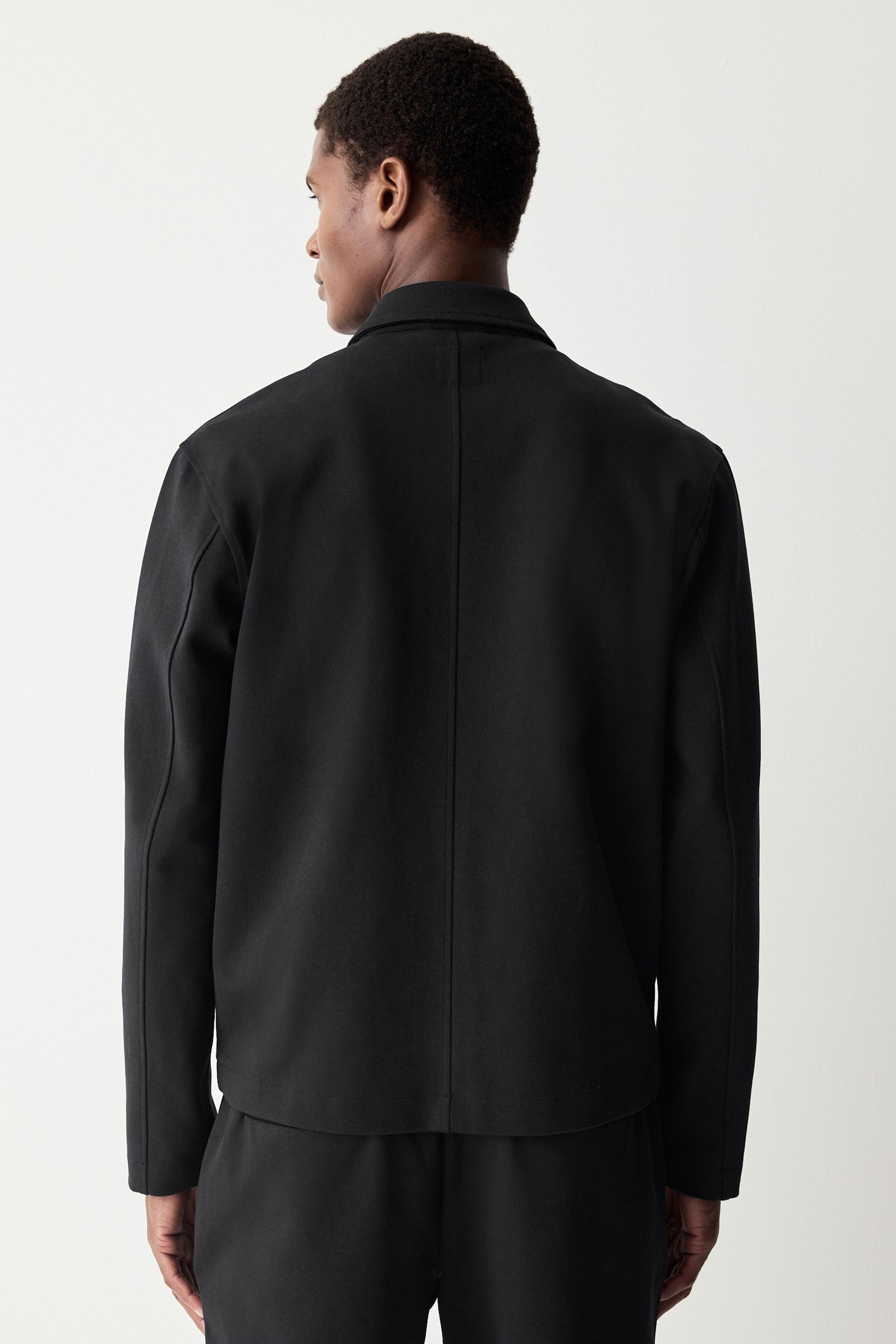 Next Hemdjacke Jersey-Hemdjacke mit Fischgrätmuster (1-St) günstig online kaufen