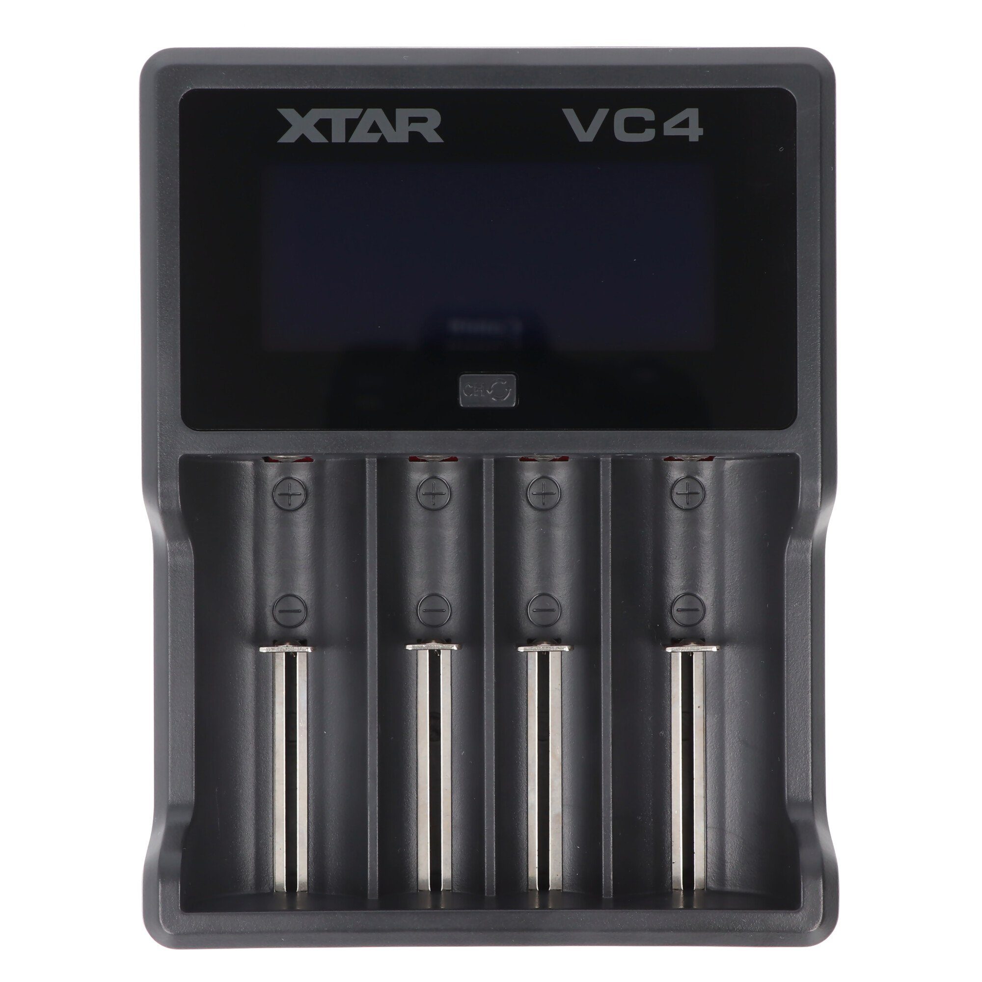 XTAR VC4 4-Kanal Li-Ion und NiMH LCD Schnellladegerät mit Einzelkanalsteru Akku-Ladestation