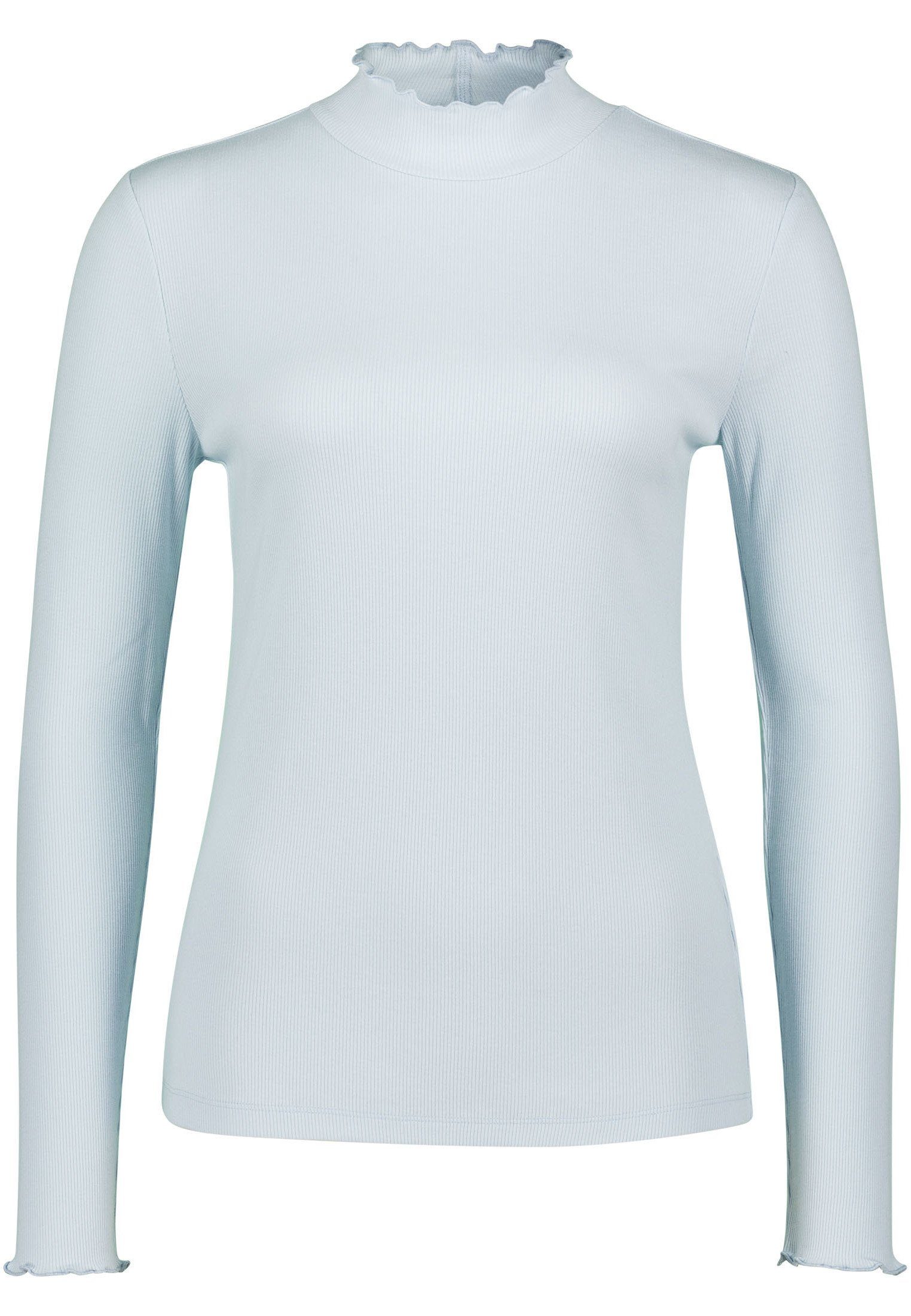 Water Ice Details Plain/ohne Zero mit (1-tlg) T-Shirt Stehkragen