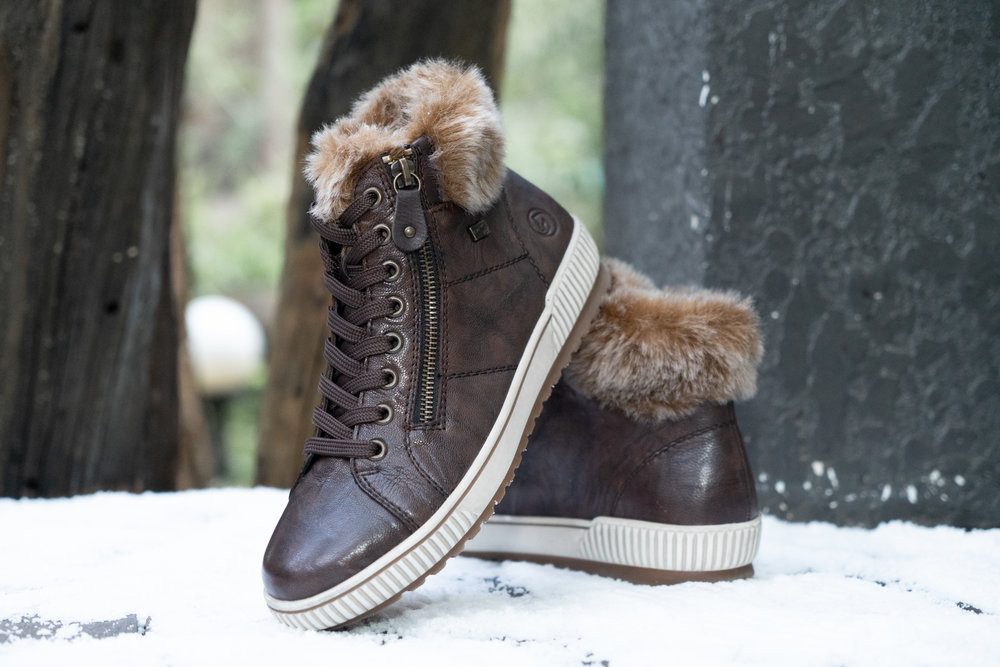 Remonte Winterboots, Plateau, Outdoorschuh Schnürboots mit wasserabweisender TEX-Membran