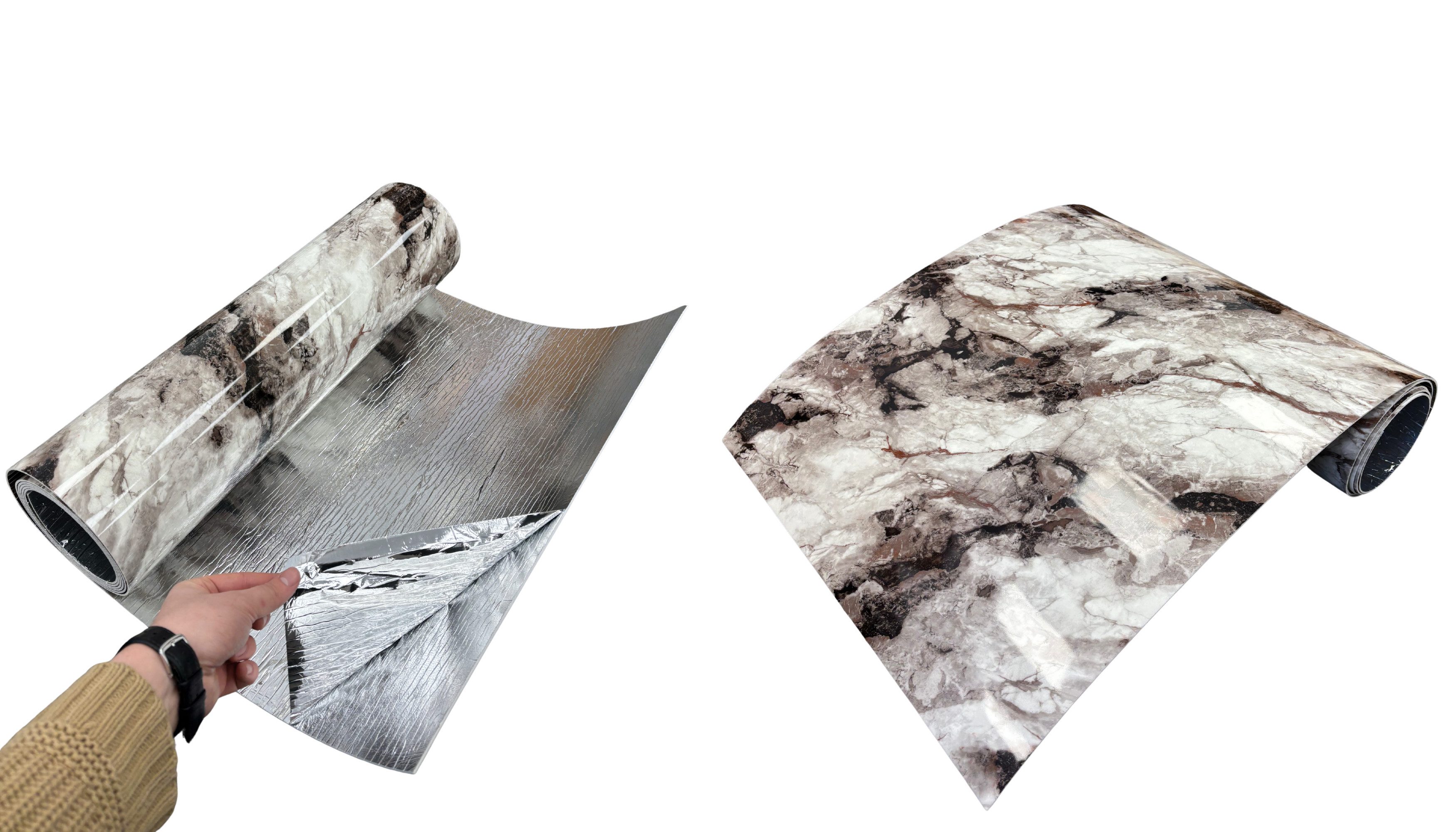 IKHEMalarka Wandpaneel Selbstklebende Flexible Schaum-Wandverkleidung 1,8 m², BxL: 60x300 cm, 1,8 qm, (1 Rolle = 1,8 m², 300x60cm) Schall- und wärmeisolierend, stoßfest, leicht zu reinige. 300x60cm
