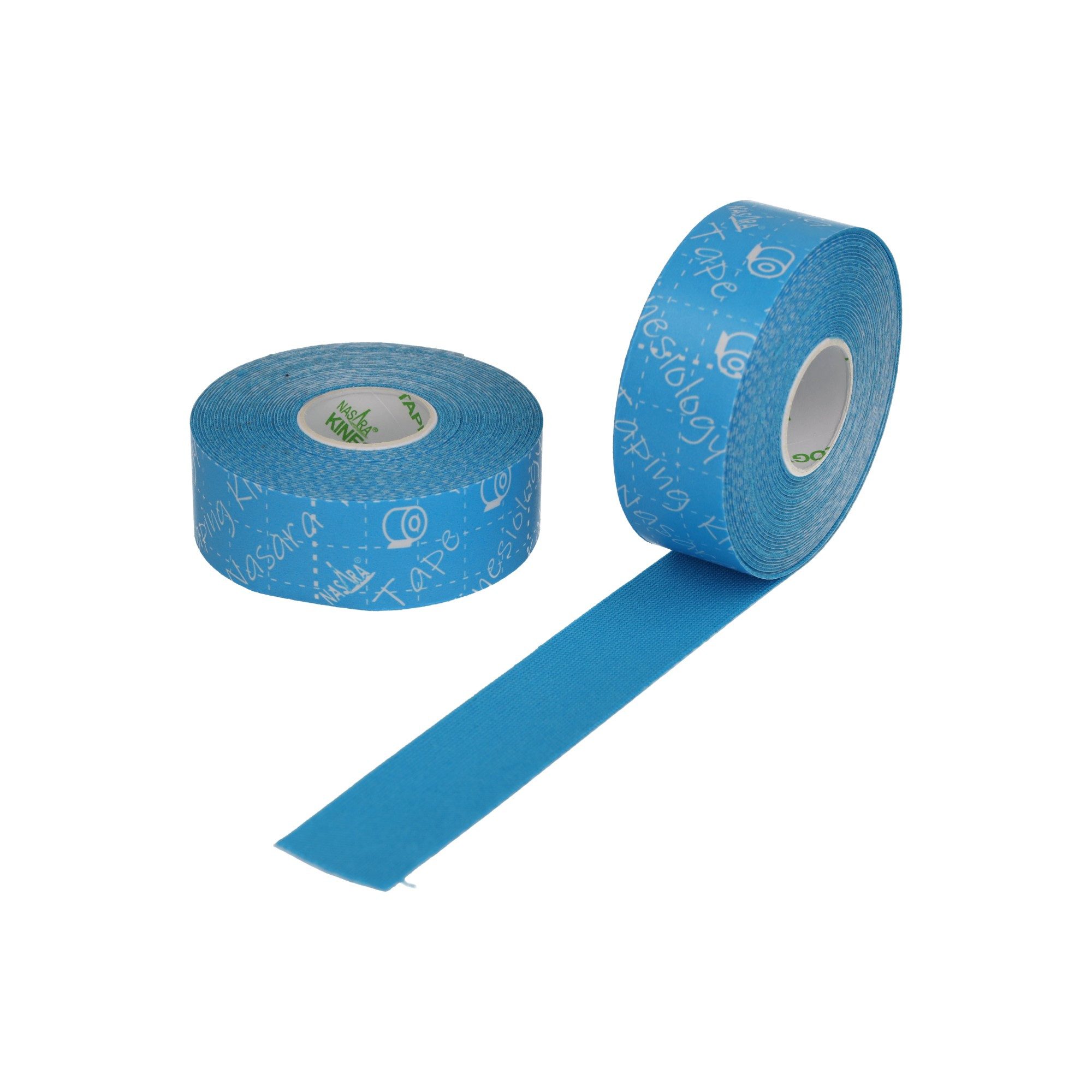 NASARA Kinesiologie-Tape 2,5cm x 5m - 2 Rollen in 9 Farben