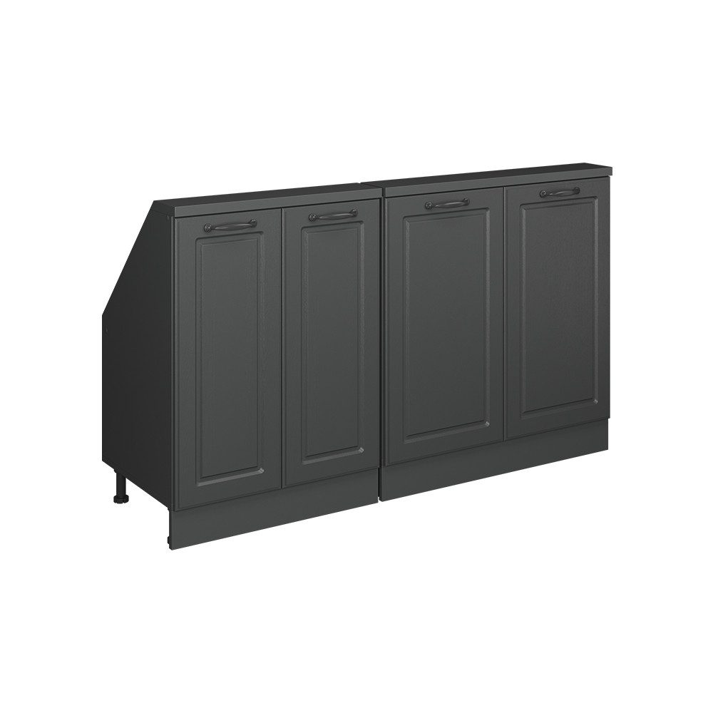 Vicco Unterschrank R-Line, Anthrazit Landhaus/Anthrazit, 140 günstig online kaufen