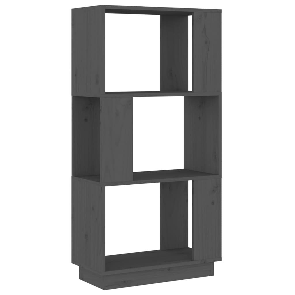 furnicato Bücherregal Vielseitiger Bücherschrank Raumteiler 51x25x101 cm Grau aus, 1-tlg., Offenes Regal mit viel Stauraum und beidseitig nutzbarer Rückseite