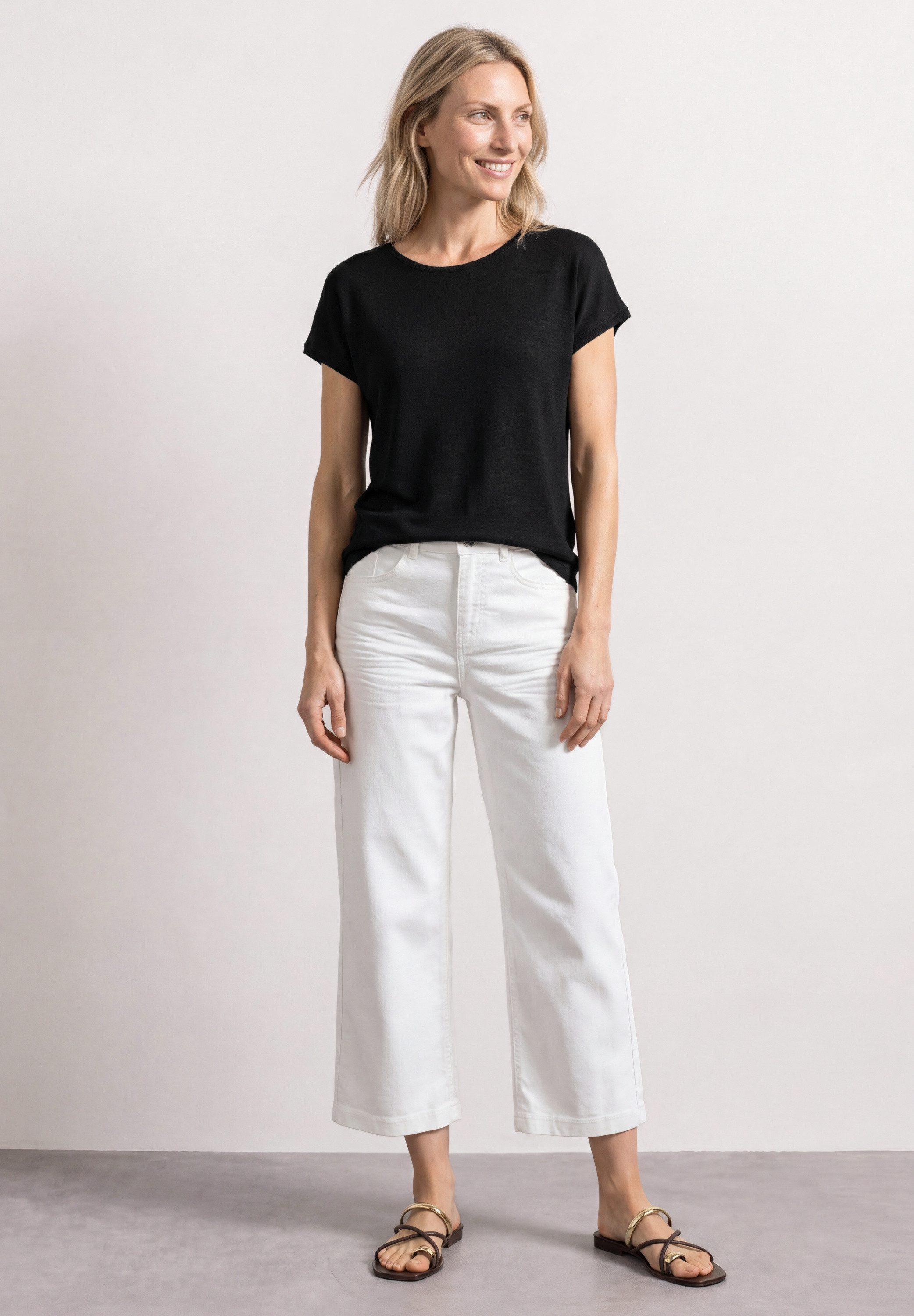 STREET ONE T-Shirt in Unifarbe – Bild 3 von 5