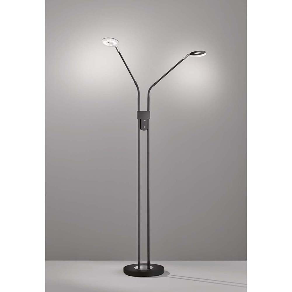 FISCHER & HONSEL LED Stehlampe, LED-Leuchtmittel fest verbaut, Farbwechsel, Neutralweiß, Warmweiß, Standleuchte Stehlampe Beistellleuchte dimmbar LED CCT