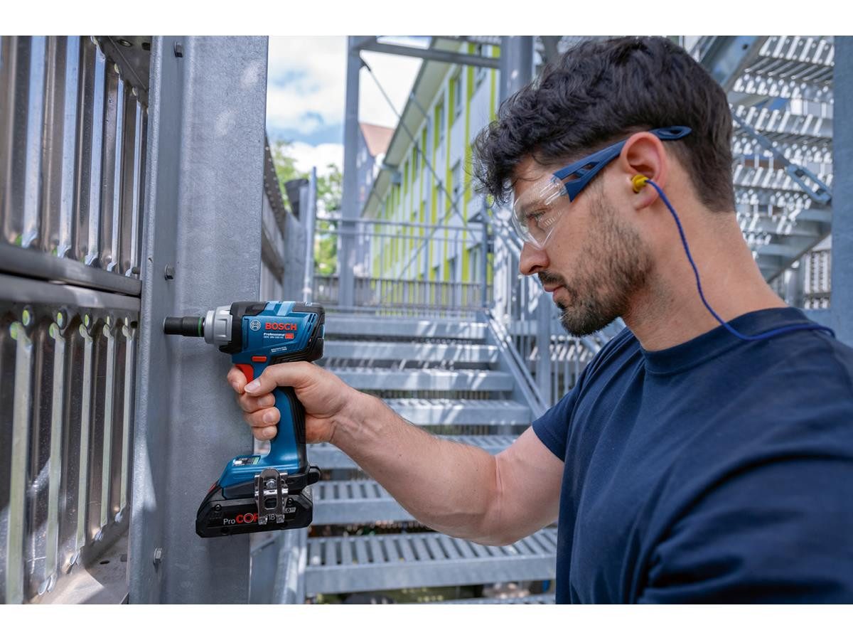 Bosch Professional Akku-Drehschlagschrauber GDS 18 V-330 HC, 2800 U/min, 330 Nm, (Set, 3-tlg), inkl. L-BOXX, ohne Akku und Ladegerät
