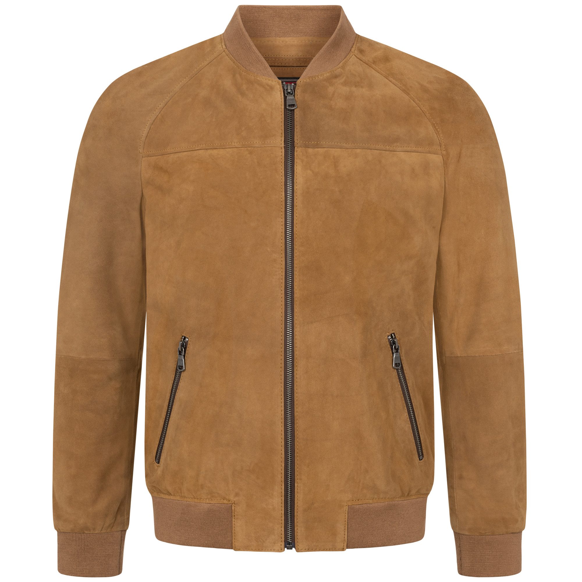 Mouflon Lederjacke Marlon echte, samtweiche Ziegenveloursleder