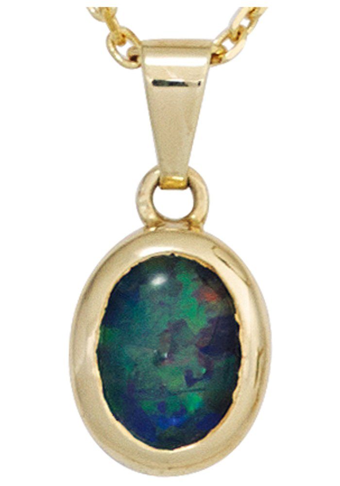 JOBO Kettenanhänger Anhänger oval, 585... JOBO Kettenanhänger Anhänger oval, 585...