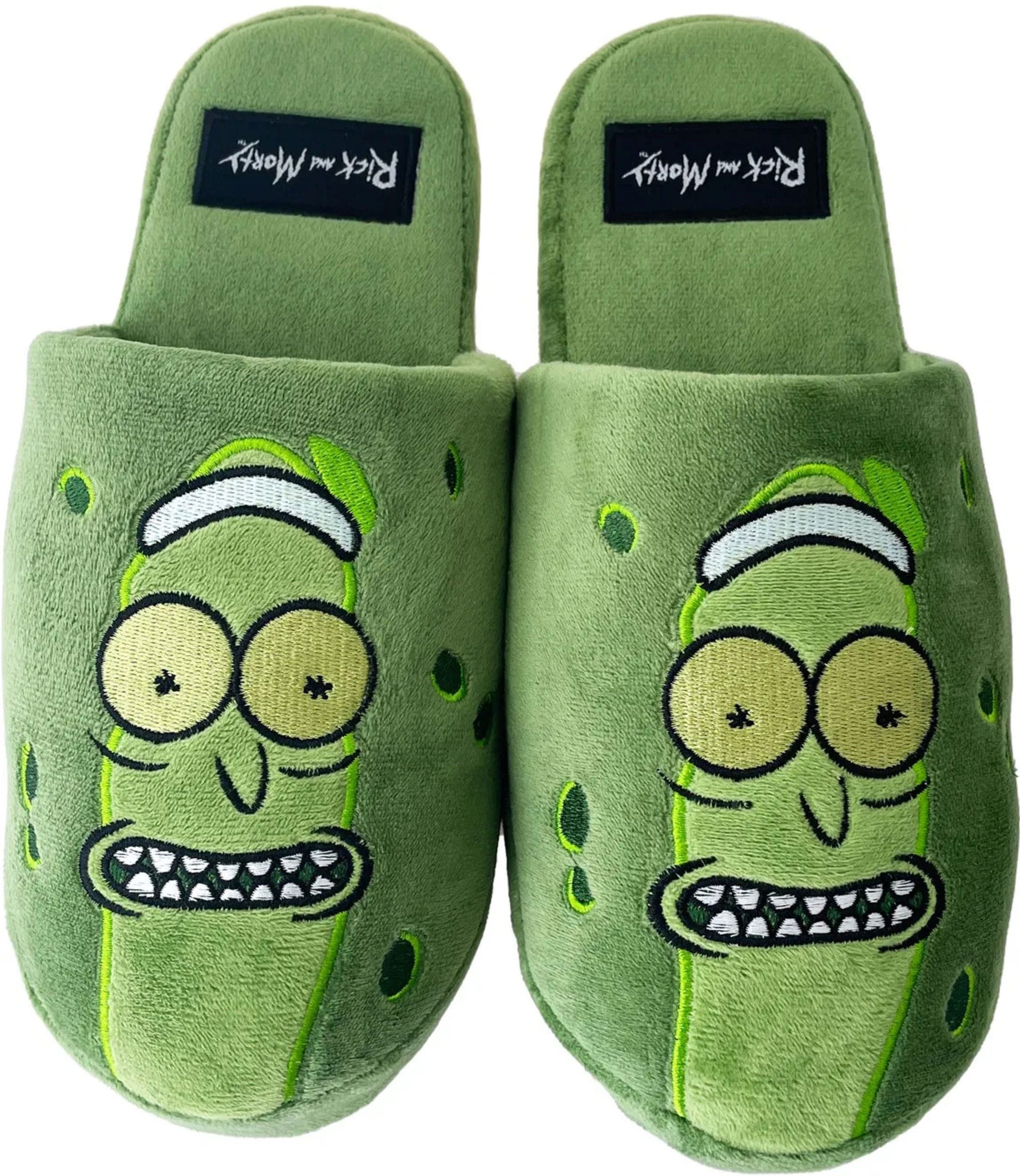 Groovy Rick & Morty Hausschuhe Pickle Rick EU 42-44 Plüsch Hausschuhe (1-tlg)