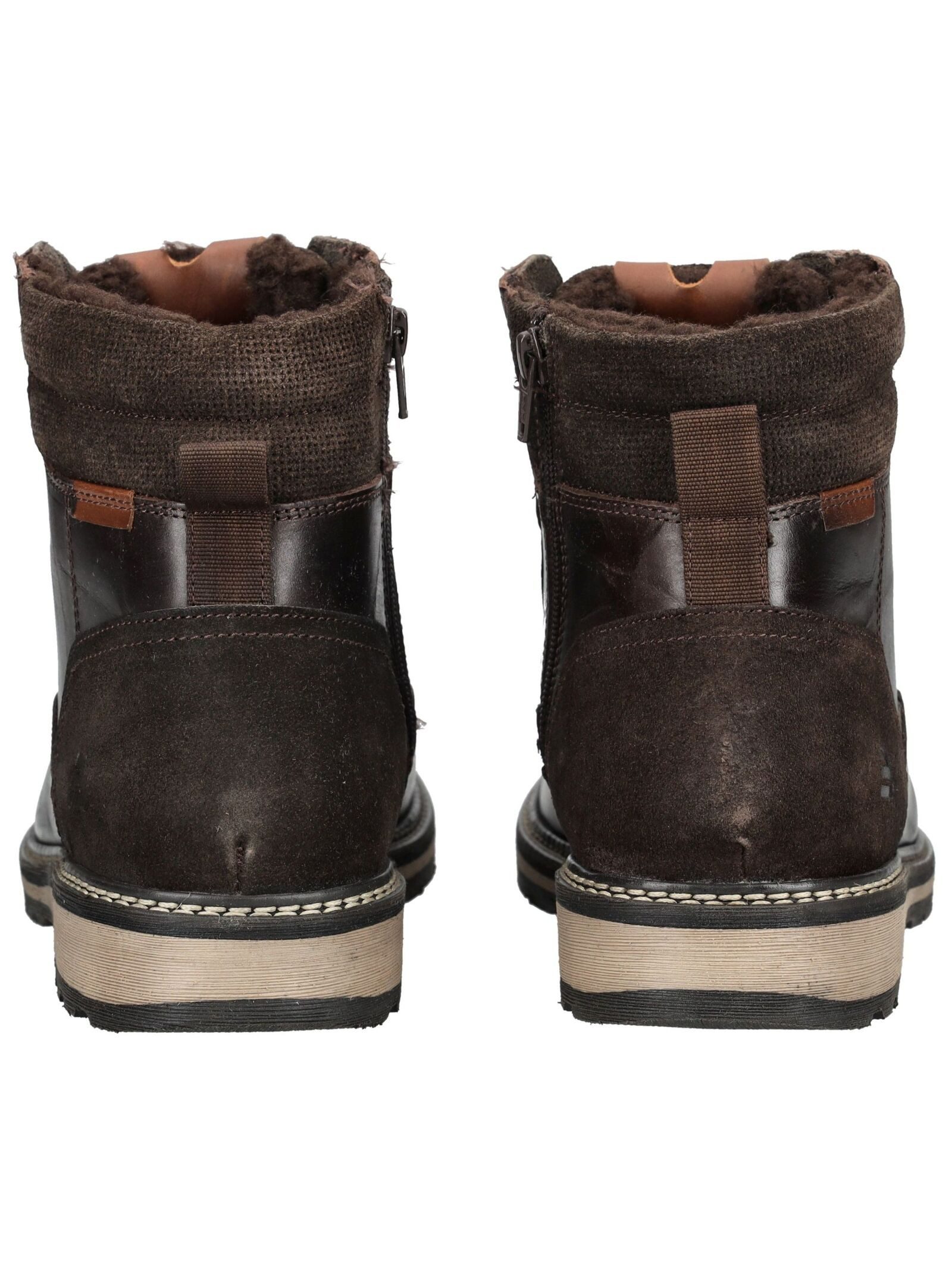 Bullboxer Stiefelette Leder/Textil . Schnürstiefelette