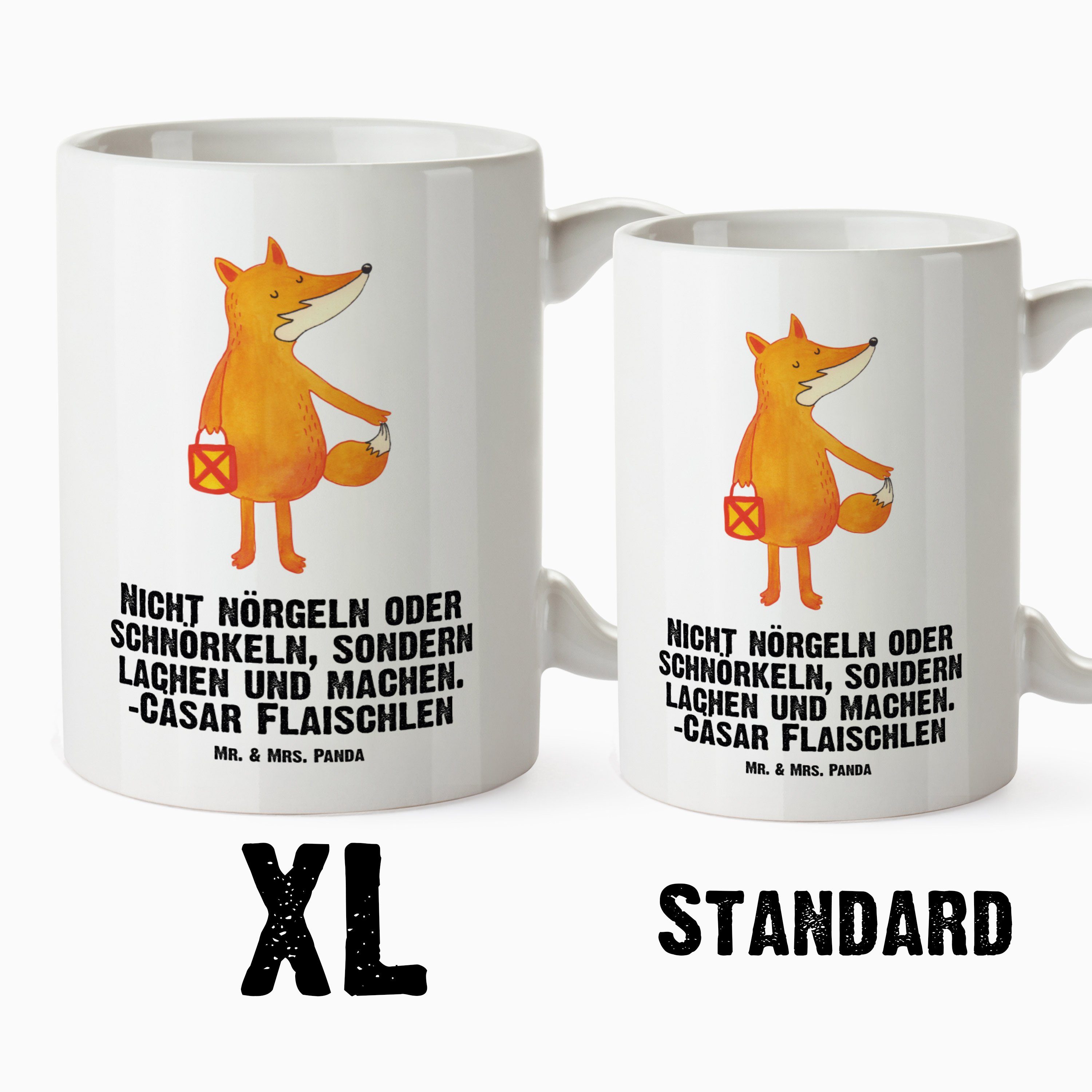 - Grosse Mr. Spr, Panda XL Tasse & Geschenk, Fuchs Mrs. Laterne - Weiß Kaffeetasse, Liebeskummer Tasse Keramik