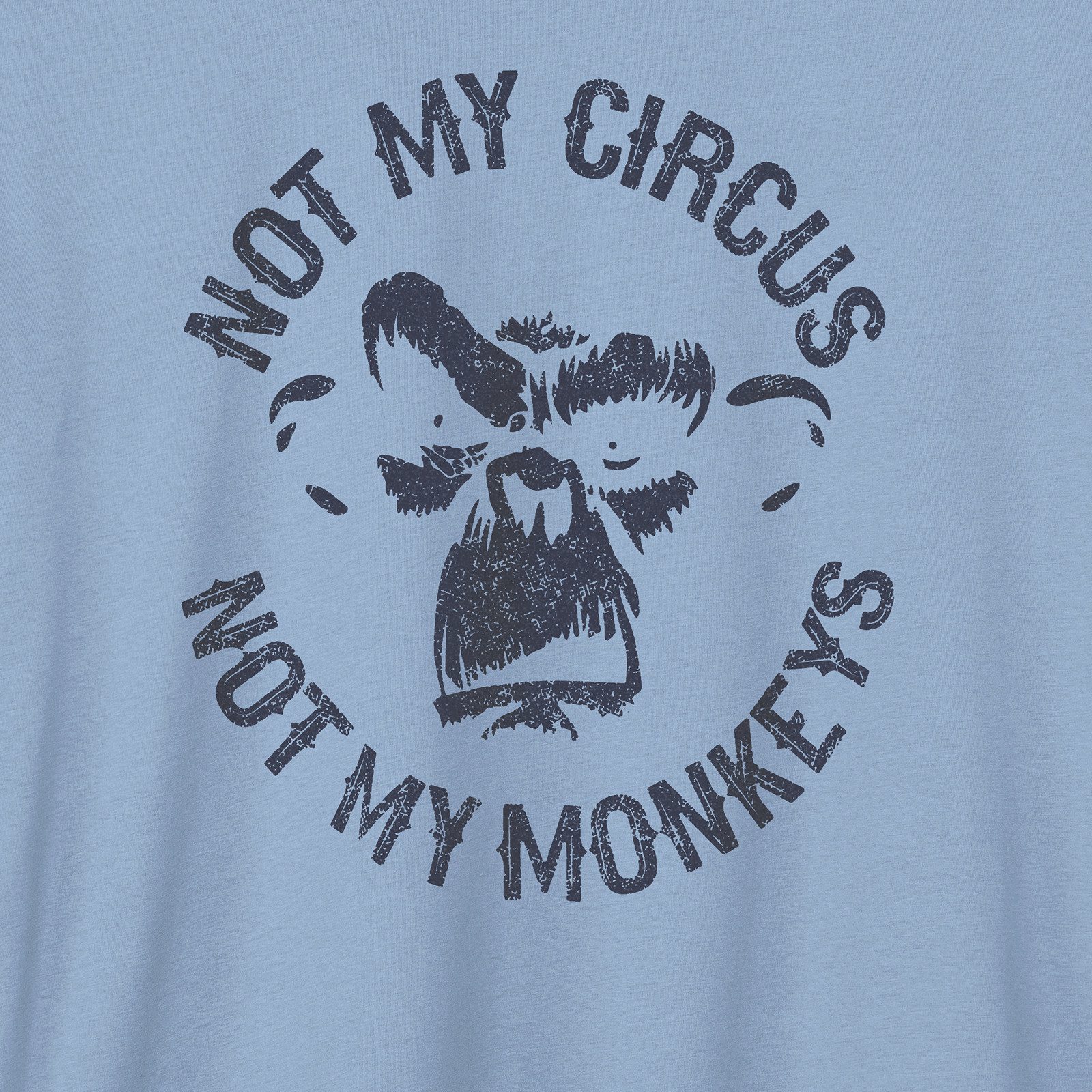 Iron Stitch Print-Shirt Iron Stitch Übergröße T-Shirt Not my Circus hellbla günstig online kaufen
