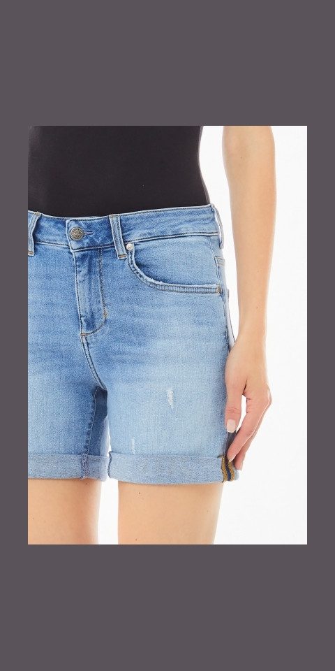 Liu Jo Shorts – Hellblaue Denim-Shorts im lässigen Look