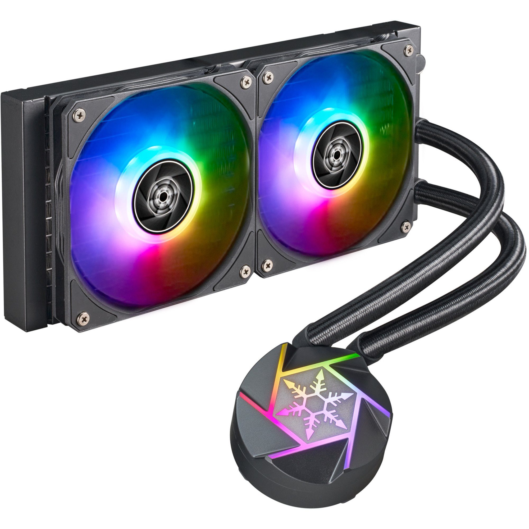 Silverstone CPU Kühler SilverStone VIDA 240 SLIM 240mm, Wasserkühlung