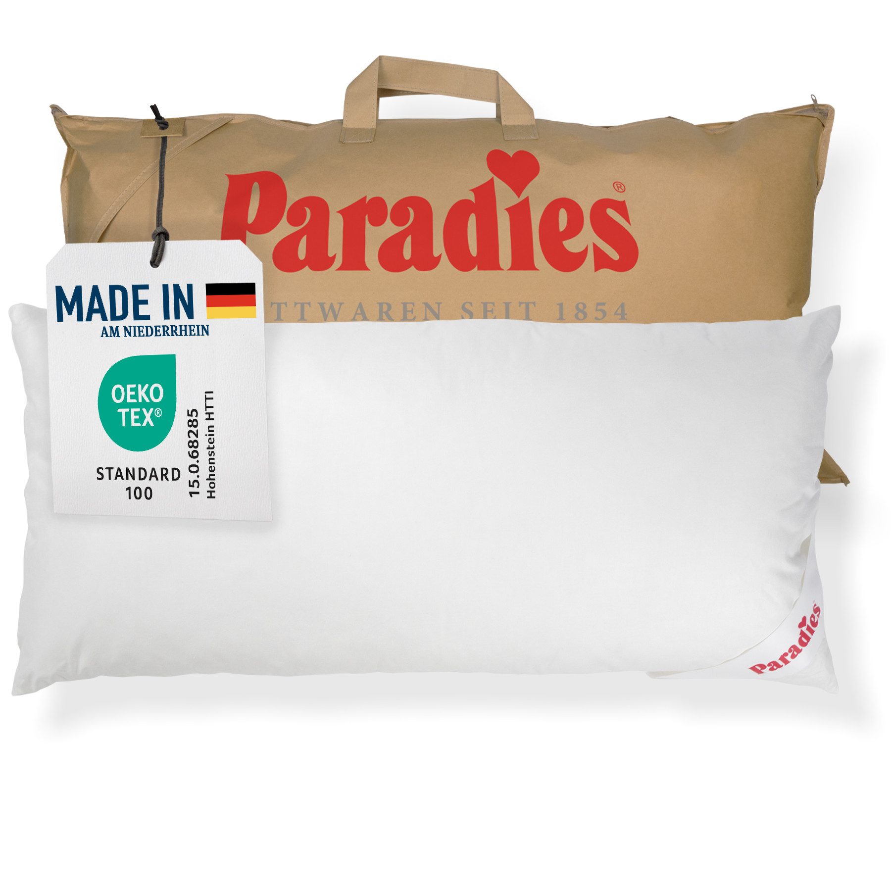 Paradies Kopfkissen Softy Top Bio, Füllung: 100% Polyester, Bezug: 100% Bio günstig online kaufen