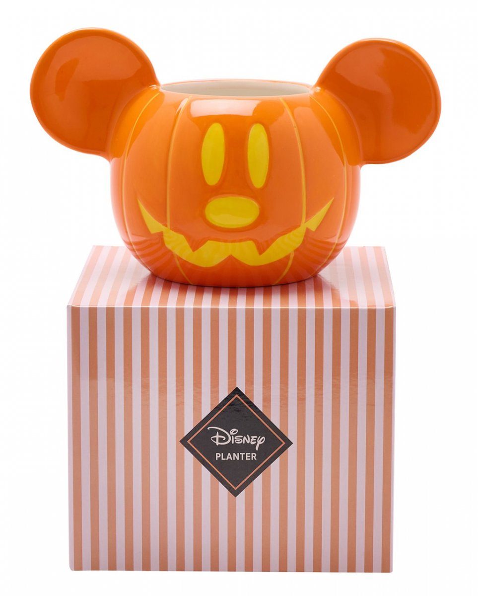 Horror-Shop Halloween Mouse Mickey Dekofigur Kürbis Disney Pflanzent als