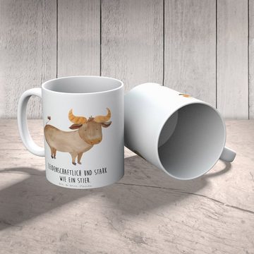 Mr. & Mrs. Panda Tasse Sternzeichen Stier - Weiß - Geschenk, Kaffeebecher, Tasse, Kaffeetass, Keramik, Exklusive Motive