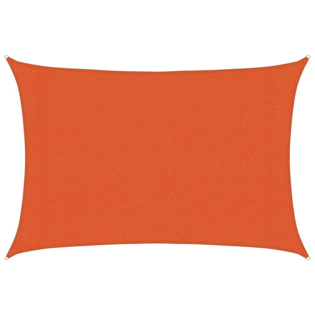Sonnensegel 3 x 45 m Sonnensegel 160 gm² Rechteckig Orange 3x4,5 m HDPE