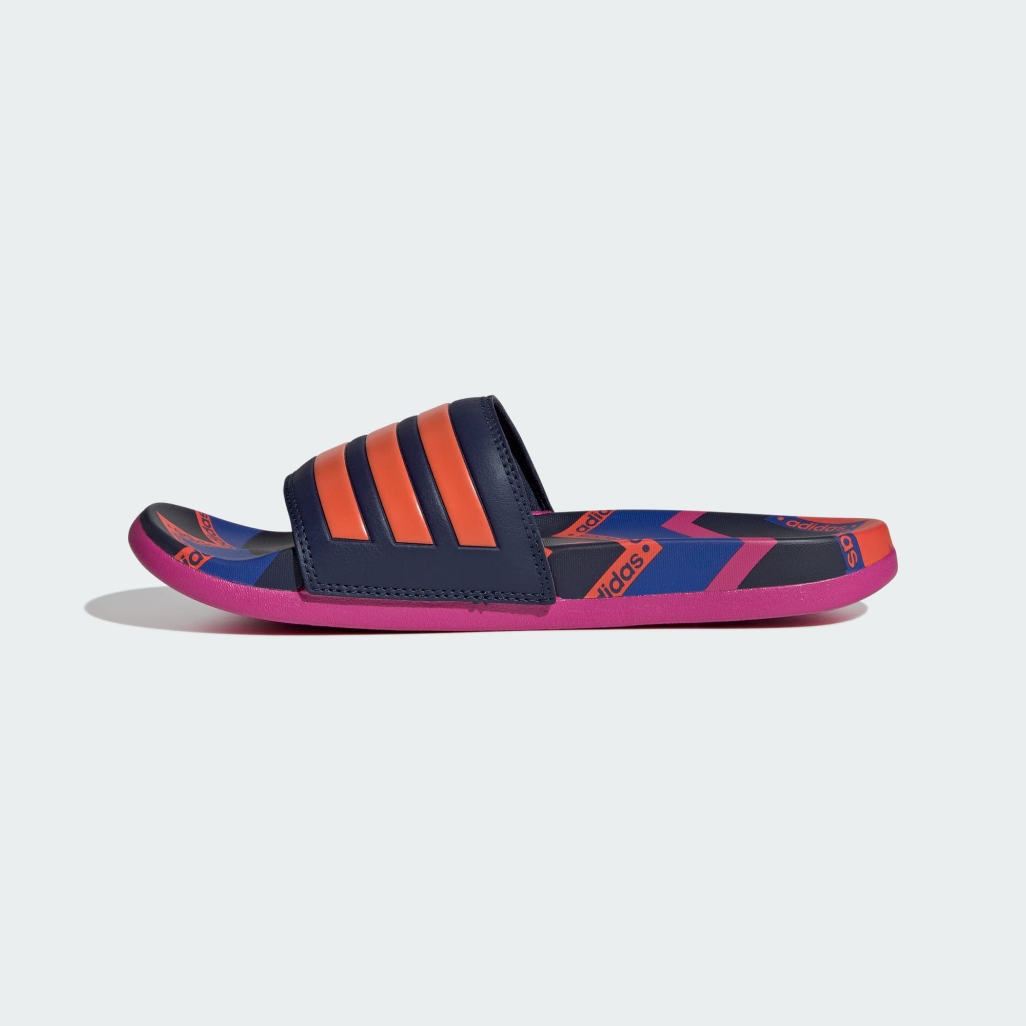 adidas Sportswear ADILETTE COMFORT Blue Semi Red Night Indigo SANDALE / Solar Royal / Badesandale