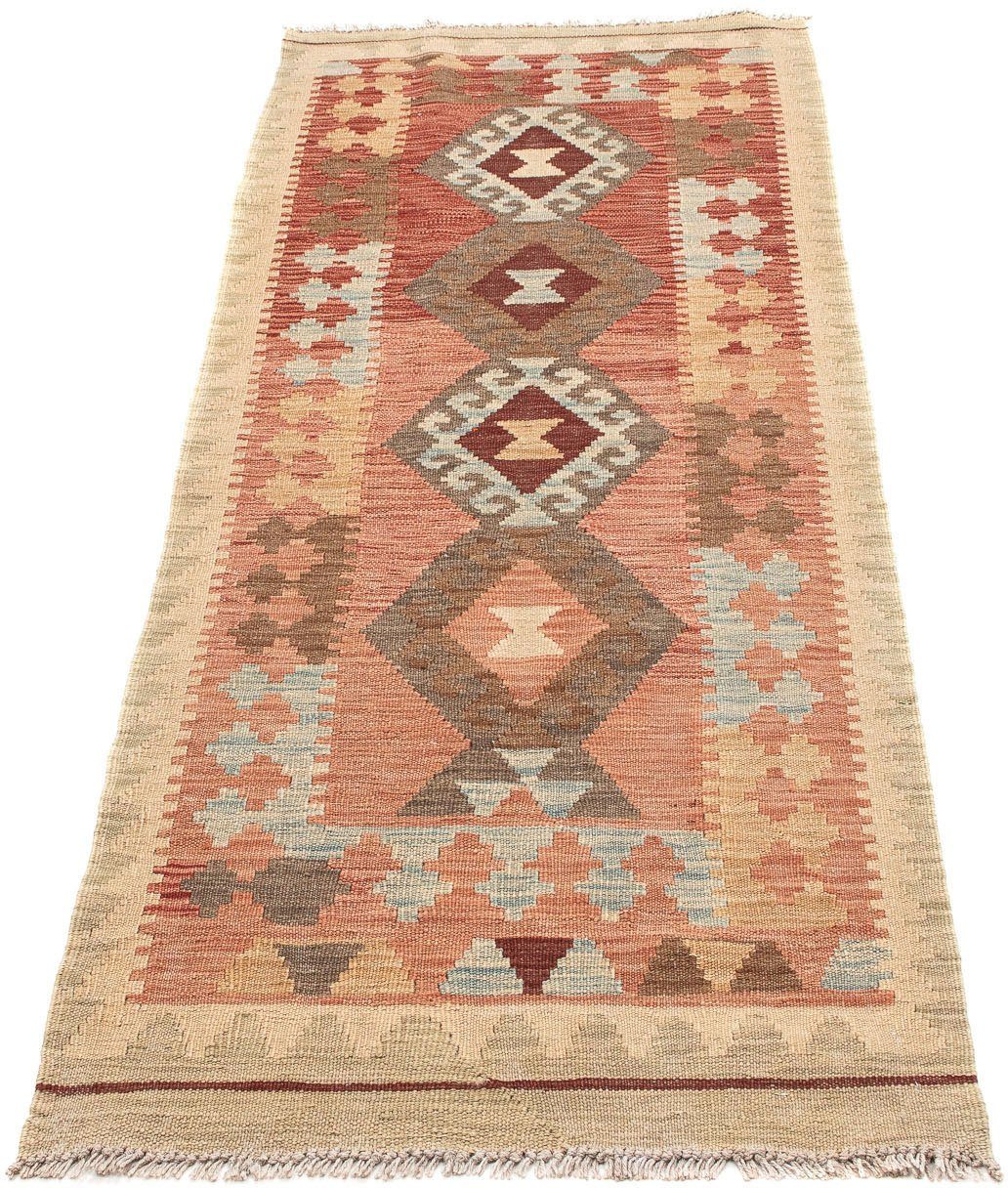 Läufer Kelim Maimene Medaillon 191 x 65 cm, morgenland, rechteckig, Höhe: 5  mm, Wendeteppich