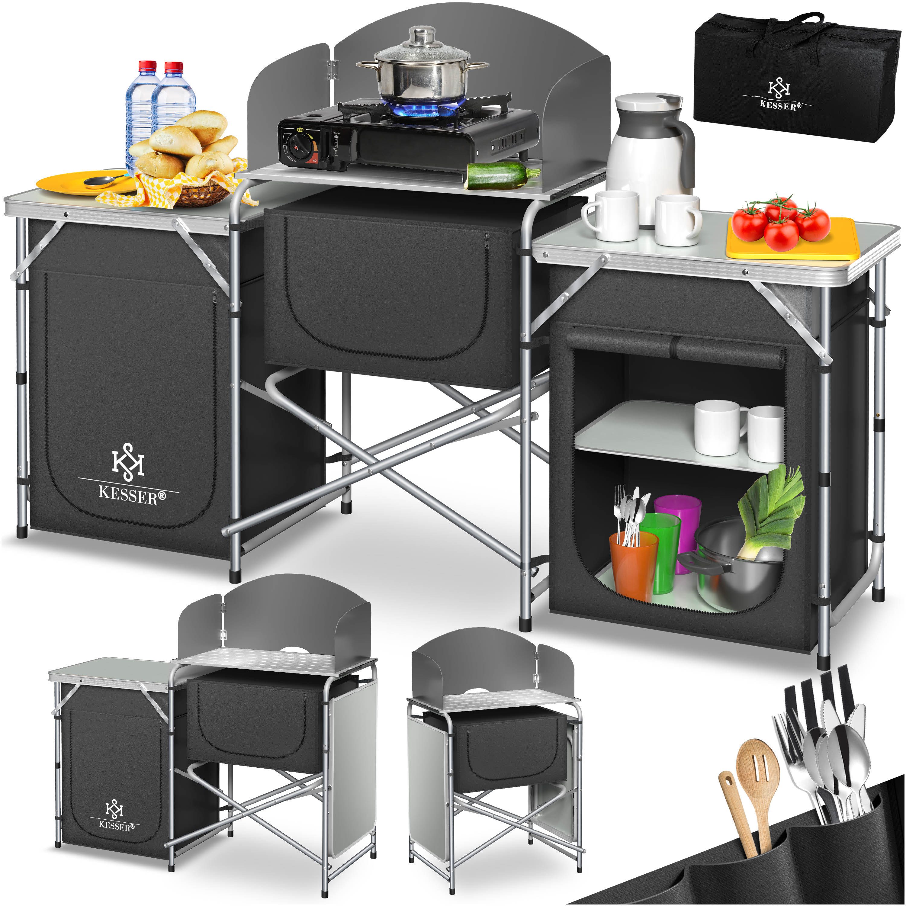 KESSER Campingschrank Campingschrank, Campingküche mit Aluminiumgestell