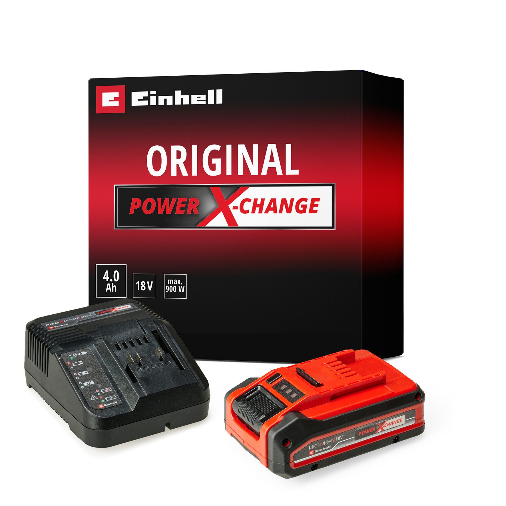 Einhell PXC-Starter-Kit 4Ah PLUS Akku Starter-Set, 18 V, 4 Ah, inkl. Ladegerät