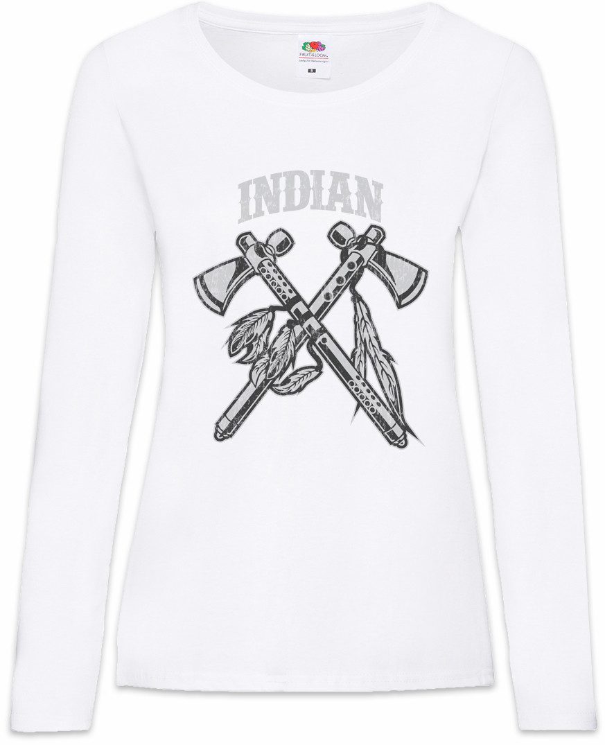 Langarmshirt Indian Tomahawks Damen Langarmshirt Native American Ureinwohner