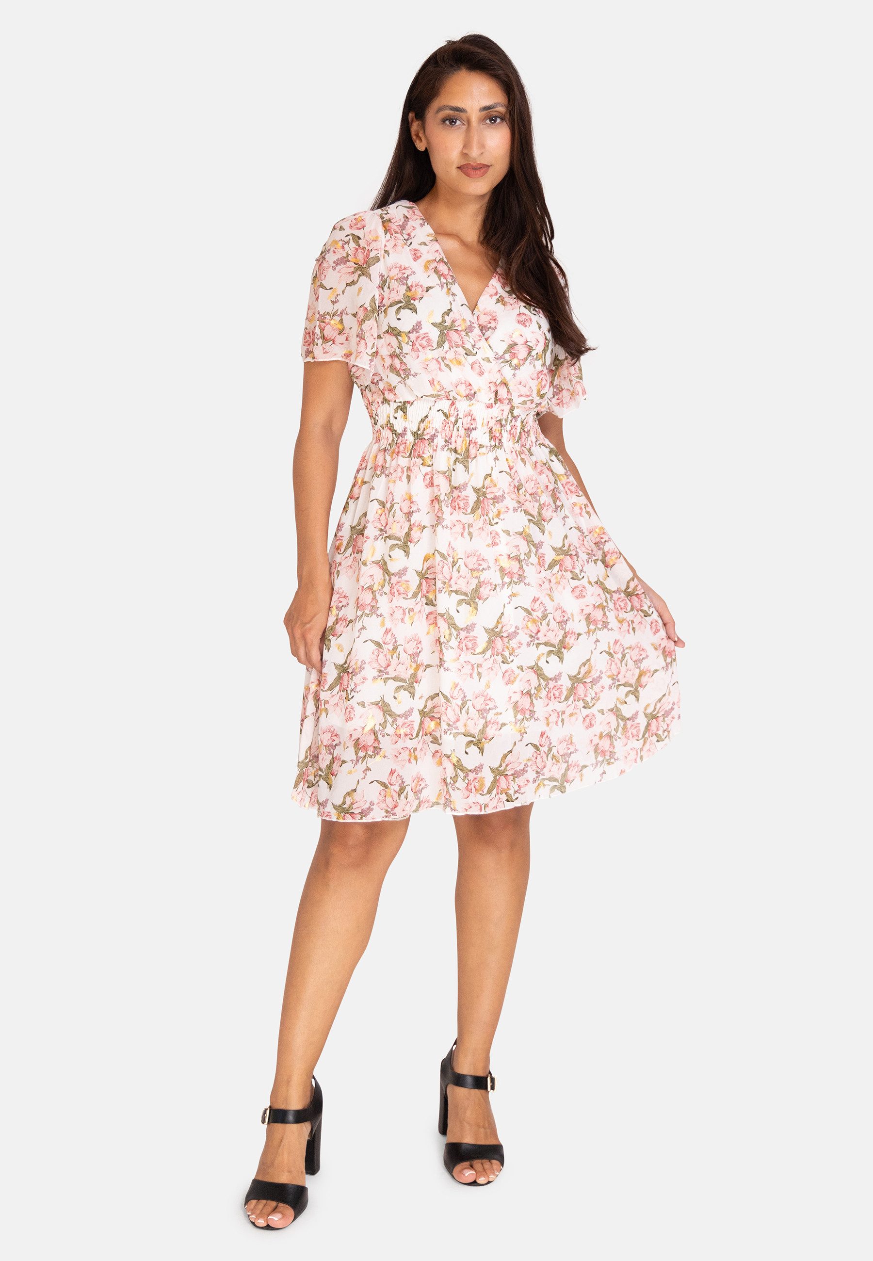 Elara Sommerkleid Elara Damen Sommerblumenkleid (1-tlg) günstig online kaufen