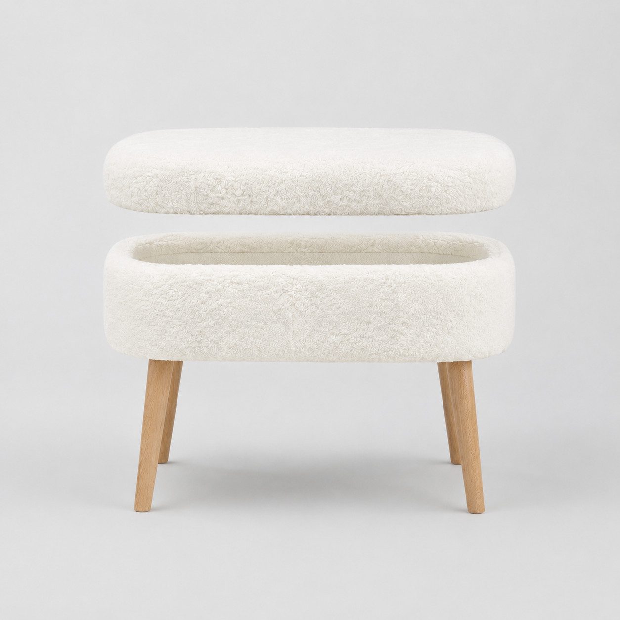 Skye Decor Pouf Mini Oslo (1-St), Kompakter Polsterhocker, mit Stauraum