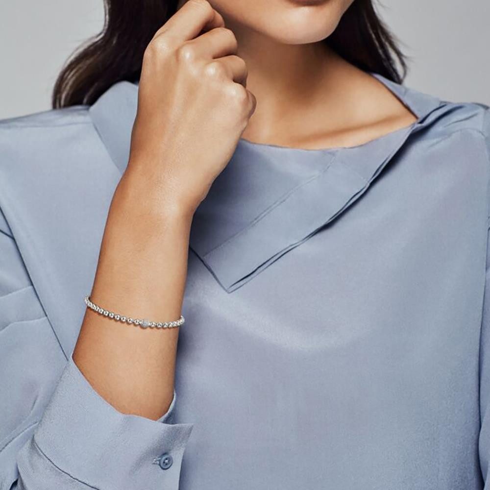 Pandora Silberarmband Pandora Damen-Tennisarmbänder Silber günstig online kaufen