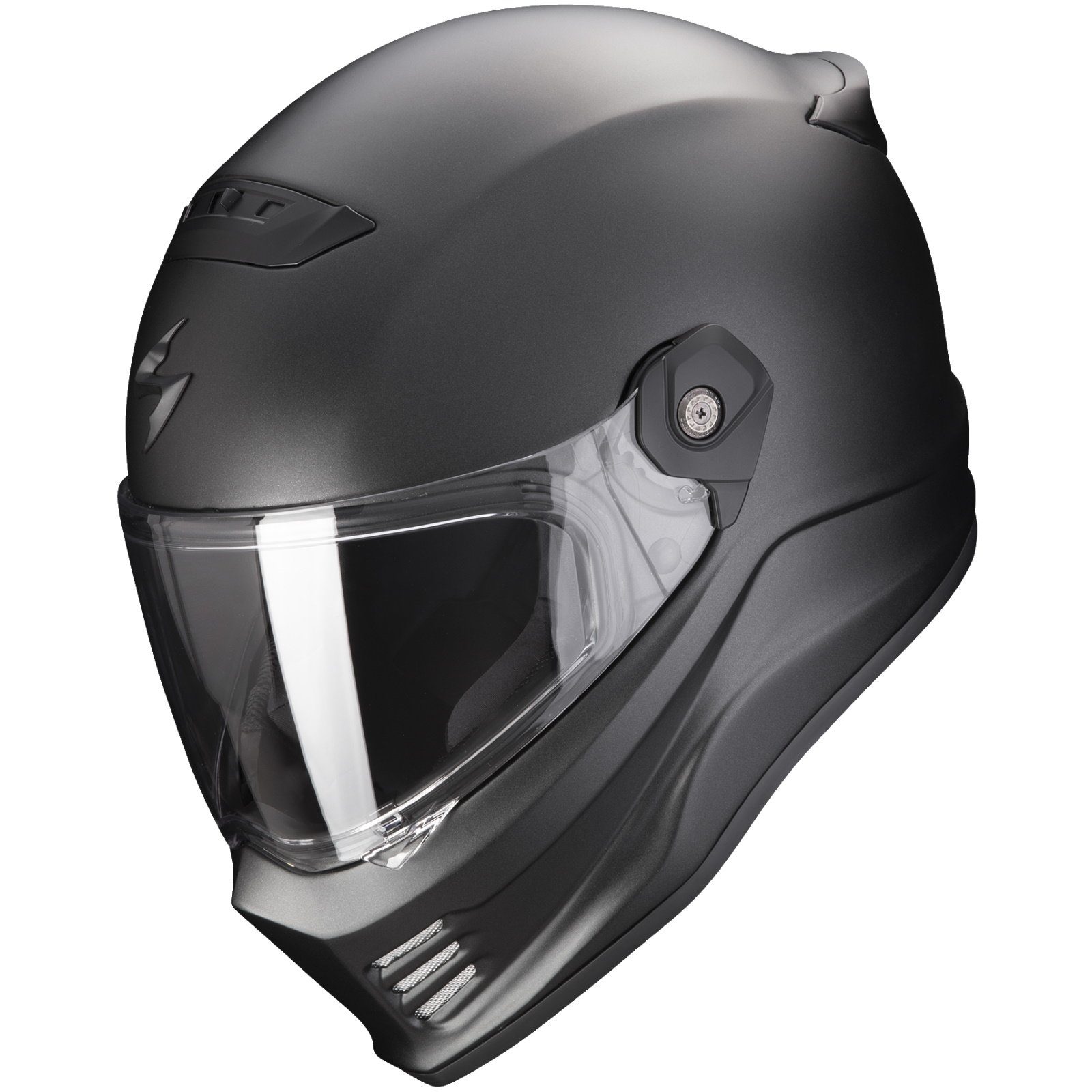 Scorpion Exo Motorradhelm Scorpion Covert FX Solid Helm Matt-Schwarz (1er Set), integralhelm motorrad