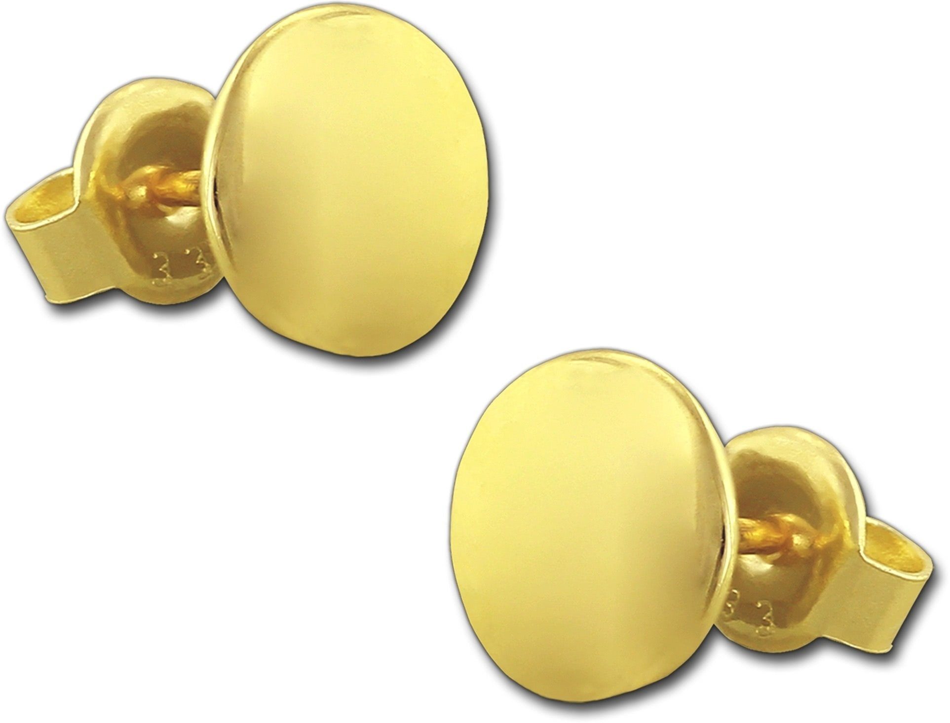 Paar Ohrstecker GoldDream Damen Gold Ohrringe Circle 8K