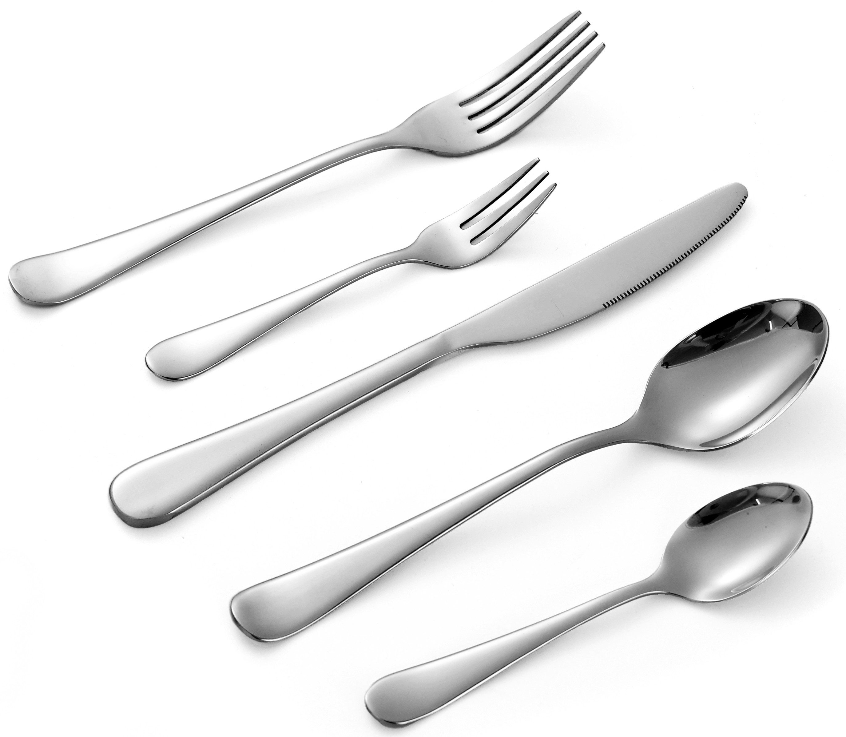 ECHTWERK Besteck-Set Tafelbesteck „Grado“ 30tlg. (30-tlg), 6 Personen, Edelstahl 18/0, Hochglänzend