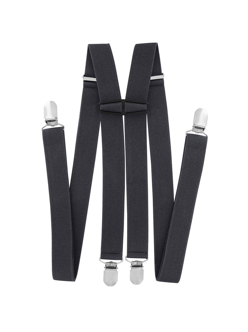 axy Hosenträger Herren Hosenträger 4 Stabile Clips H-Form 2,5cm Breit verstellbar und elastisch 120cm Lang