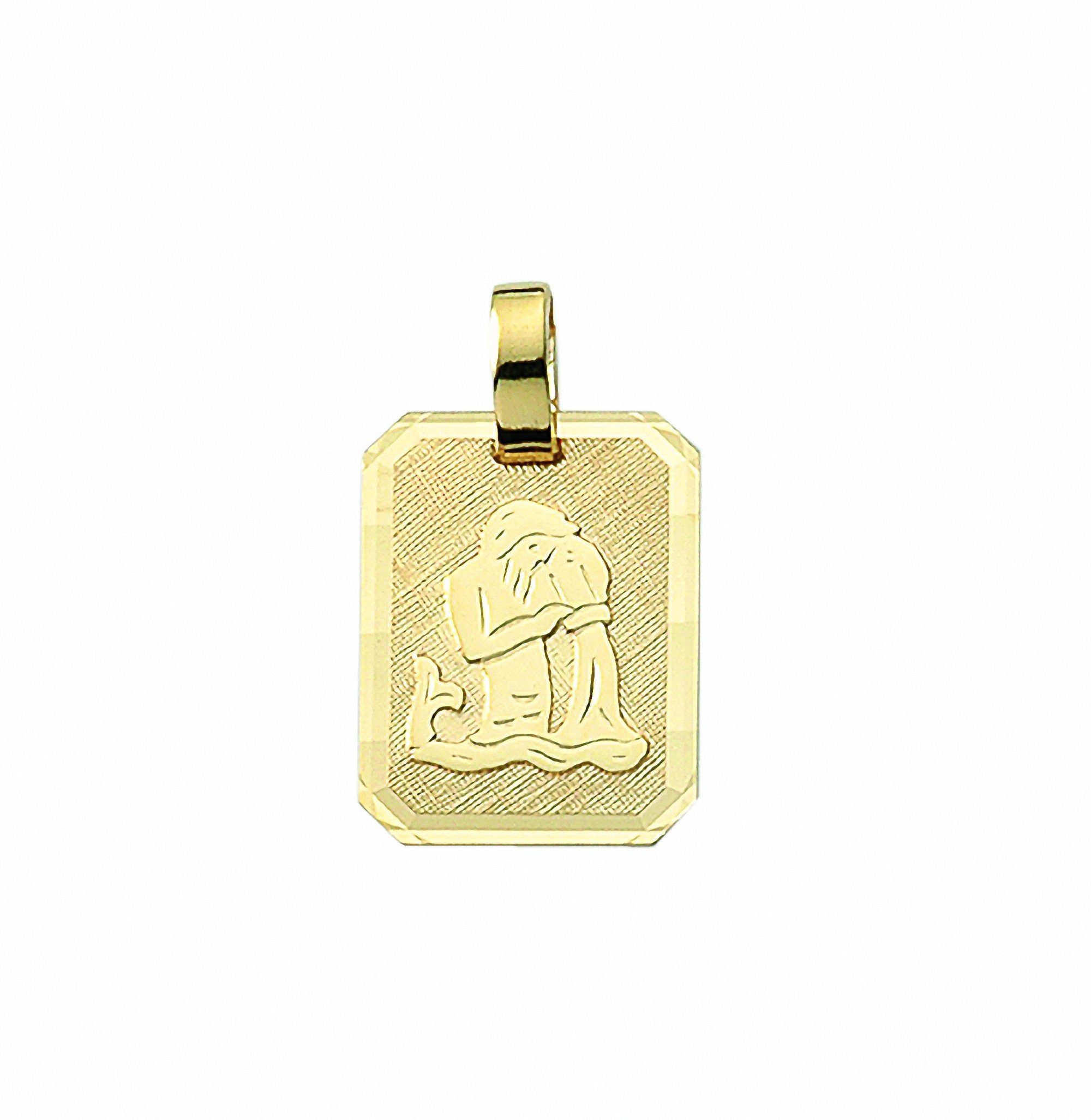 Sternzeichenanhänger Sternzeichen Anhänger Wassermann 333 Gold (8K)