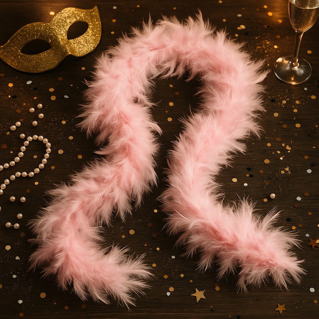 Boland Kostüm-Flügel Federboa Rosa 180 cm für Fasching, Burlesque & Hallowe günstig online kaufen