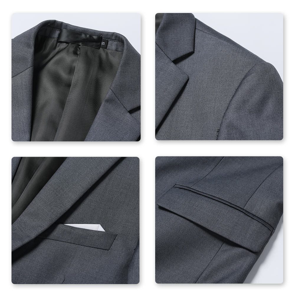 Allthemen Anzugsakko Herren Anzugjacke Slim Fit Sakko Modern Blazer für Business