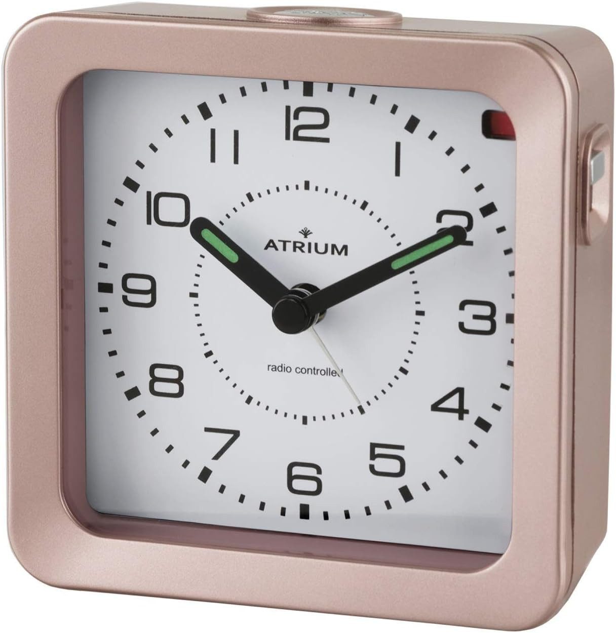 Atrium Funkwecker A660 Analog Quarz ohne Ticken Licht Snooze Leuchtzeiger