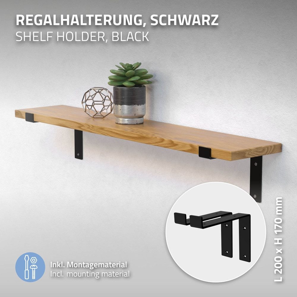ML-DESIGN Wandregalhalter Regalhalterung L-Form aus Metall, günstig online kaufen