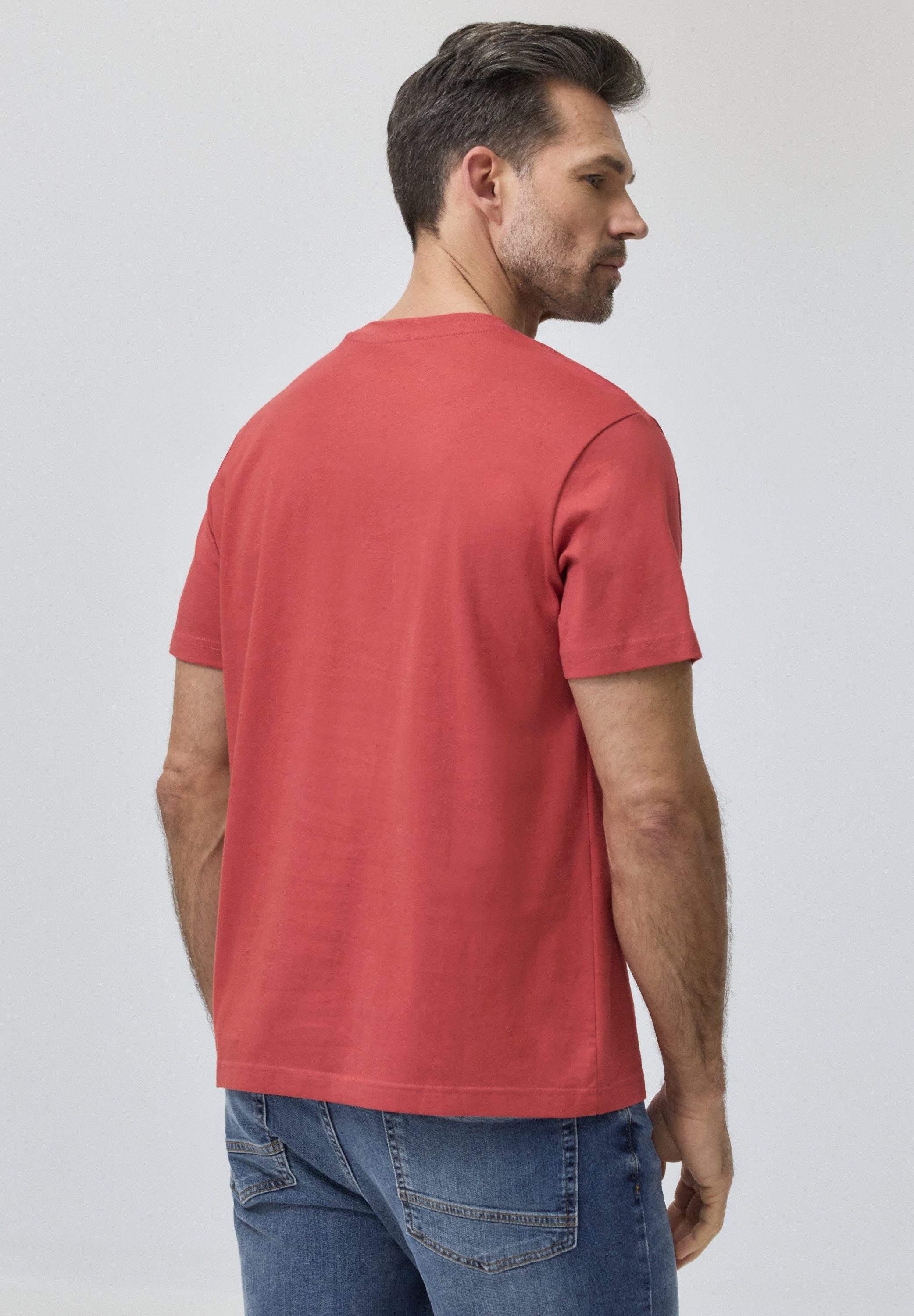 STREET ONE MEN T-Shirt mit Rundhalsausschnitt günstig online kaufen